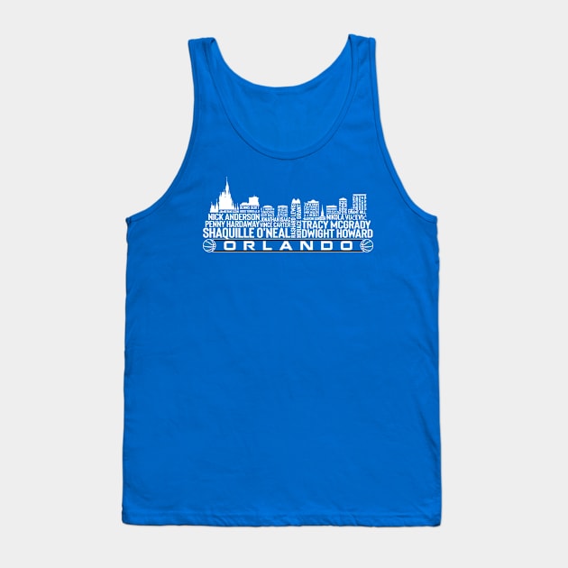 Orlando City Basketball Team All Time Legends, Tank Top by Legend Skyline